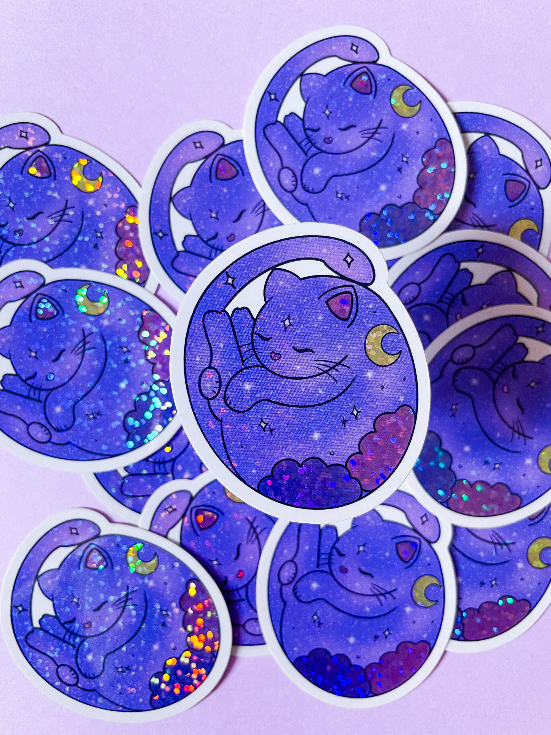 Sticker Chaton Cosmique – Image 2