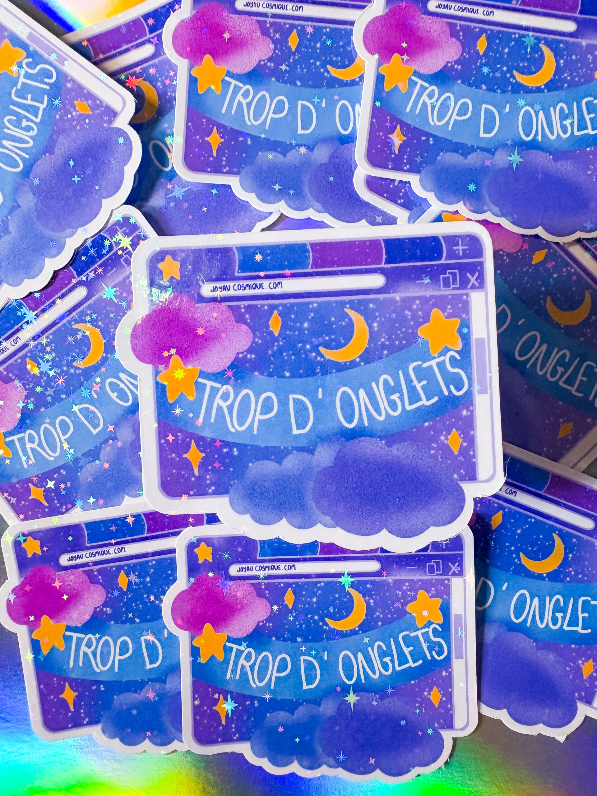 Sticker Trop d'Onglets