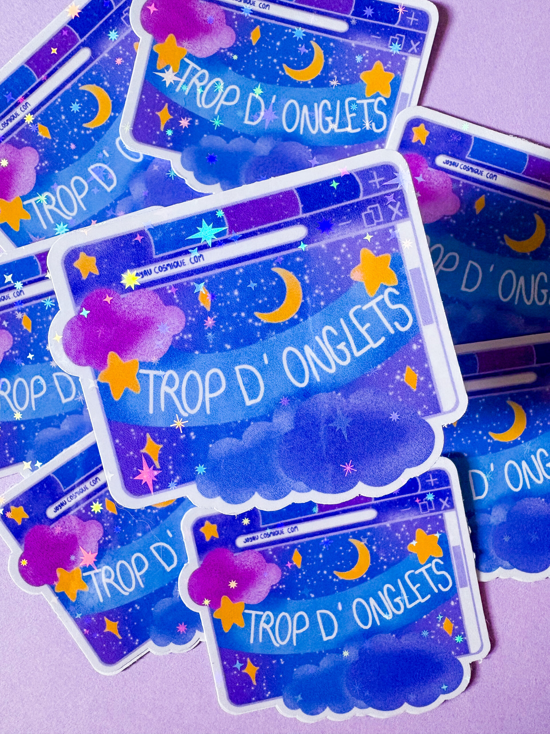 Sticker Trop d'Onglets – Image 3